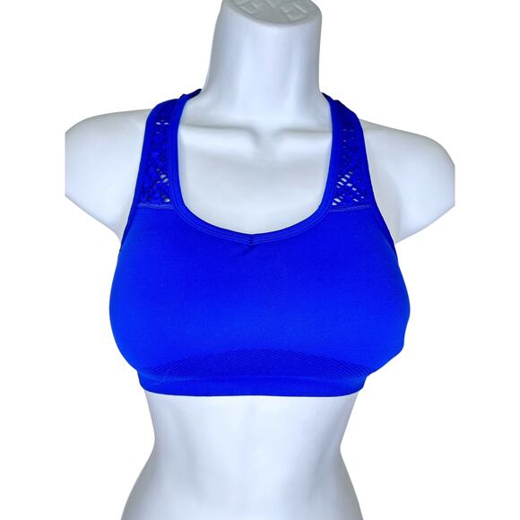 Everlast Royal Blue Workout Sports Bra Removable Pads Medium - Picture 1 of 4